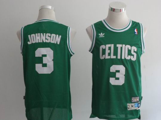 Boston Celtics 5 JOHNSON  green Adidas men NBA basketball Jerseys