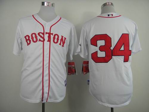 Boston Red Sox  34 David Ortiz white men baseball mlb jersey