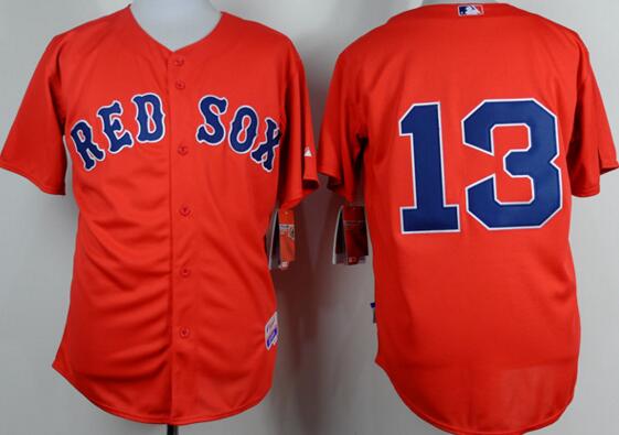 Boston Red Sox 13 Hanley Ramirez red baseball MLB Jerseys