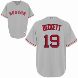 Boston Red Sox 19 Josh Beckett gray men baseball mlb  jersey