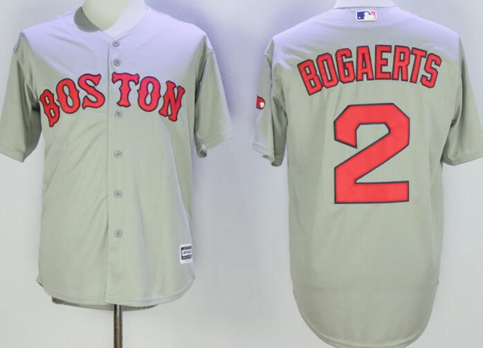 Boston Red Sox 2 Xander Bogaerts Grey men Authentic baseball mlb Jersey