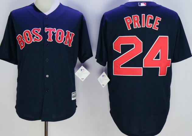 Boston Red Sox 24 David Price dark blue majestic men baseball mlb Jerseys