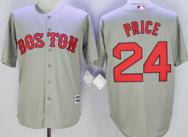 Boston Red Sox 24 David Price gray majestic men baseball mlb Jerseys