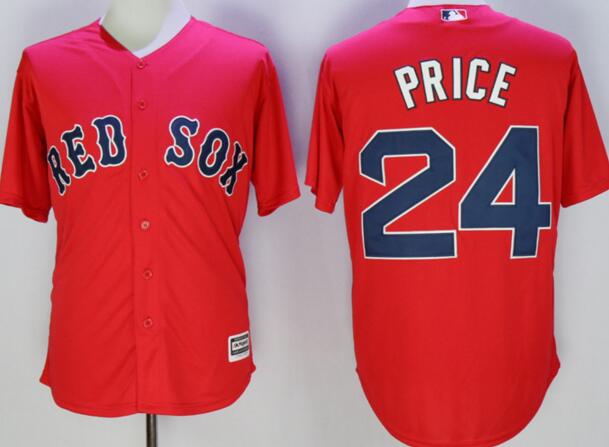 Boston Red Sox 24 David Price red majestic men baseball mlb Jerseys