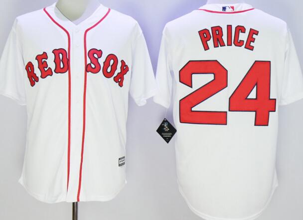 Boston Red Sox 24 David Price white majestic men baseball mlb Jerseys