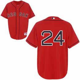 Boston Red Sox 24 Manny Ramirez red men baseball mlb  jersey