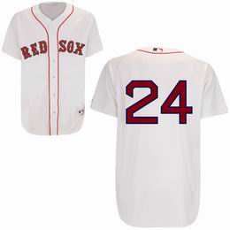 Boston Red Sox 24 Manny Ramirez white men baseball mlb  jersey