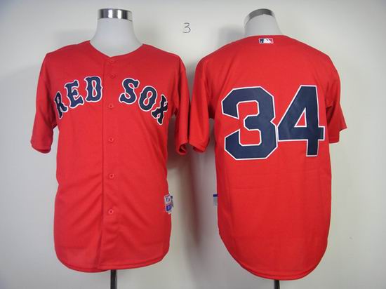 Boston Red Sox 34 David Ortiz red men baseball mlb jerseys