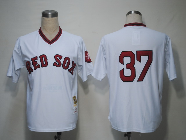 Boston Red Sox 37 Lee white M&N men baseball mlb jerseys