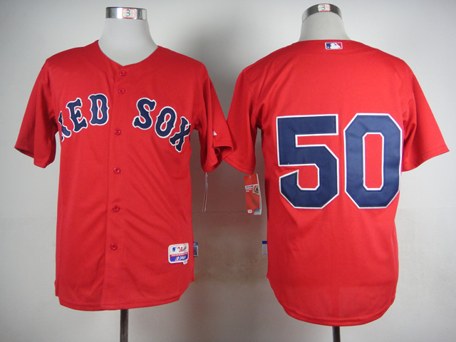 Boston Red Sox 50 Mookie red blue men baseball mlb Authentic Jersey