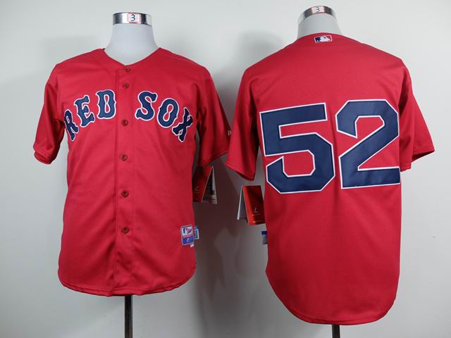 Boston Red Sox 52 yoenis cespedes Red men baseball mlb jersey