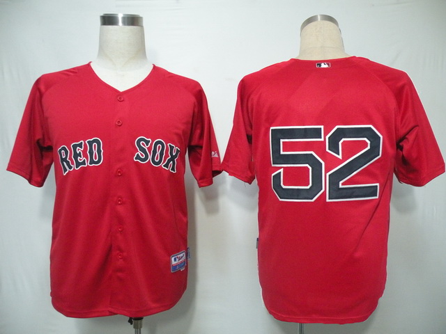 Boston Red Sox 52 yoenis cespedes Red men baseball mlb jerseys