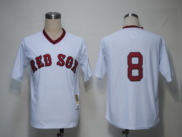 Boston Red Sox 8 Yastrzemski white M&N men baseball mlb jerseys