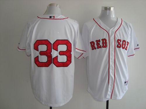 Boston Red Sox Jason Varitek 33 white men baseball mlb jersey