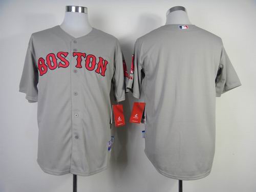 Boston Red Sox blank gray men baseball mlb Authentic jerseys