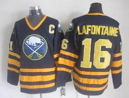 Buffalo Sabres 16 Pat Lafontaine nhl blue men ice hockey nhl jerseys