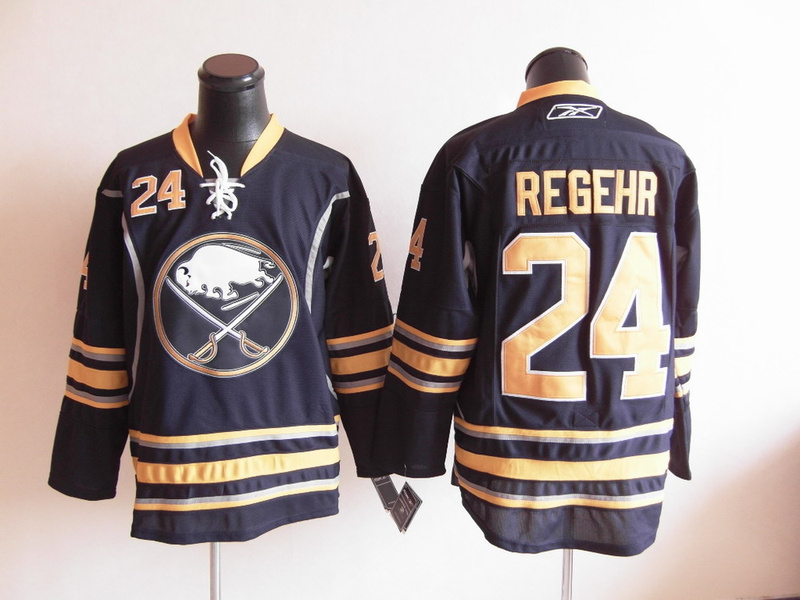 Buffalo Sabres 24 Robyn Regehr Black men ice hockey nhl jerseys