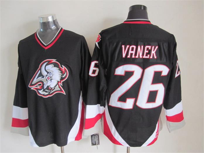 Buffalo Sabres 26 Thomas Vanek Black men ice hockey nhl jerseys