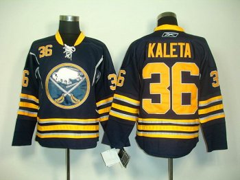 Buffalo Sabres 36 Patrick KALETA black NHL hockey jersey