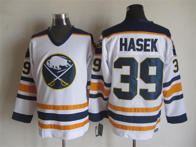 Buffalo Sabres 39 Dominik Hasek white CCM men ice hockey nhl jerseys