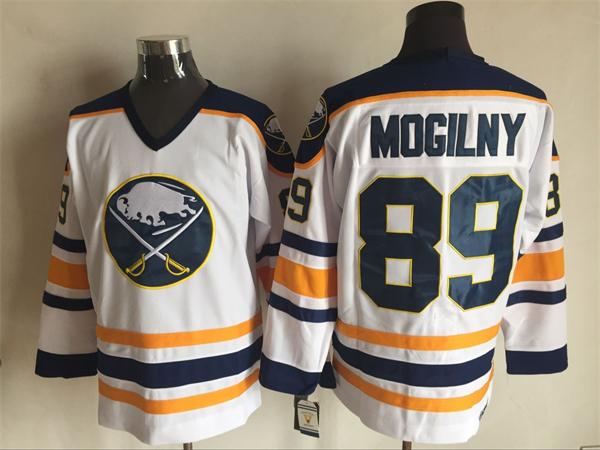 Buffalo Sabres 89 Alexander Mogilny CCM white men ice hockey nhl jerseys