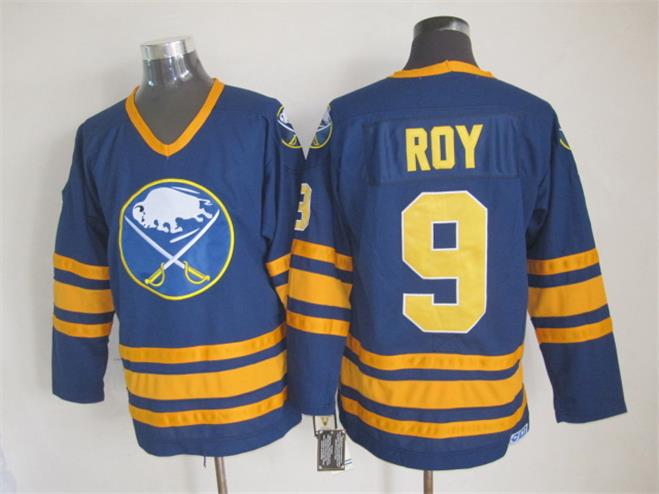 Buffalo Sabres 9 Derek Roy blue CCM men ice hockey nhl jerseys