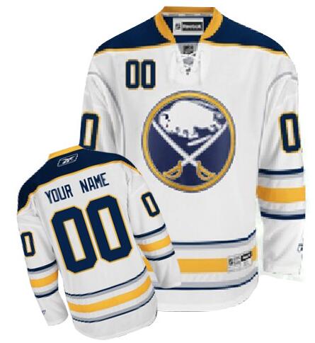 Buffalo Sabres White Road Authentic NHL Jerseys Custom any name number