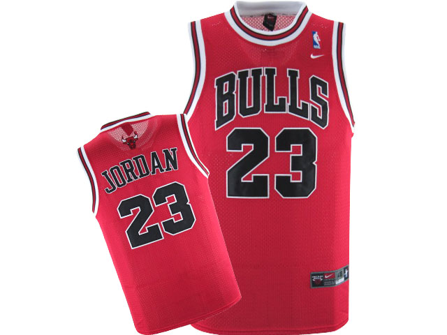 Bulls jordan 23 red nba jersey