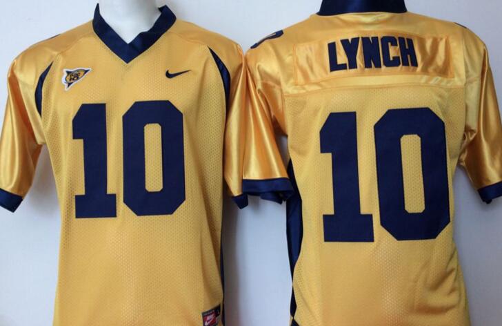 California Golden Bears 10 Marshawn Lynch yellow men College ncaa Football Jerseys