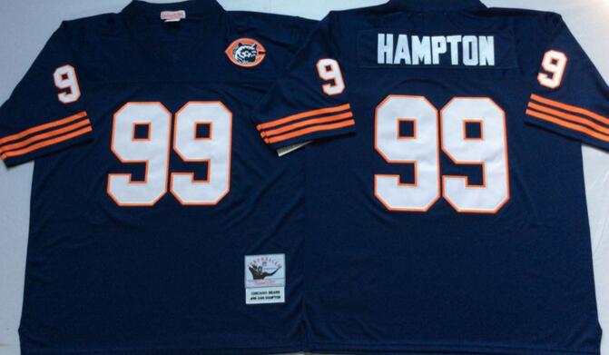 Chicago Bears 99 Dan Hampton Blue Throwback nfl football jerseys