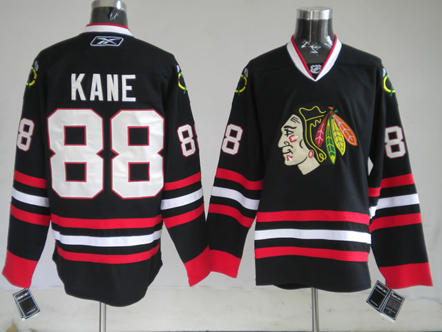 Chicago Blackhawks #88 KANE black kid nhl jersey