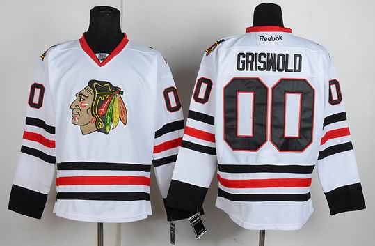 Chicago Blackhawks 00 GRISWOLD white nhl Jersey Chicago Blackhawks 00 GRISWOLD white nhl Jersey