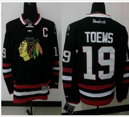 Chicago Blackhawks 19 TOEWS Black men nhl Jerseys