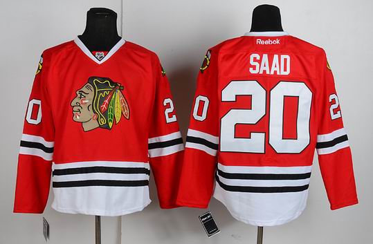 Chicago Blackhawks 2 SAAD Reebok red new nhl Jersey