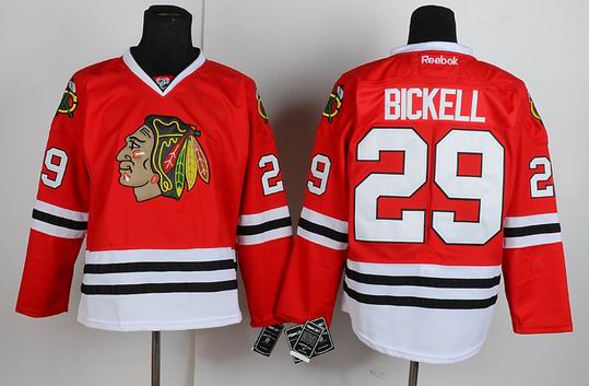Chicago Blackhawks 29 BICKELL Red men NHL Jerseys Chicago Blackhawks 29 BICKELL Red men NHL Jerseys