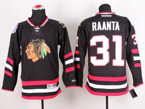Chicago Blackhawks 31 RAANTA black nhl Jersey Chicago Blackhawks 31 RAANTA black nhl Jersey