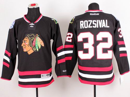 Chicago Blackhawks 32  ROZSIVAL black nhl Jersey