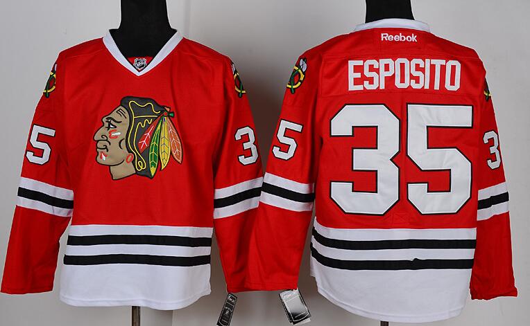 Chicago Blackhawks 35 ESPOSITO Red Jersey Chicago Blackhawks 35 ESPOSITO Red Jersey