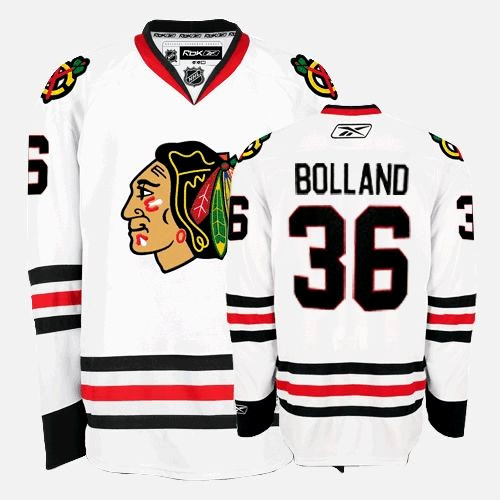 Chicago Blackhawks 36 BOLLAND white NHL Jerseys