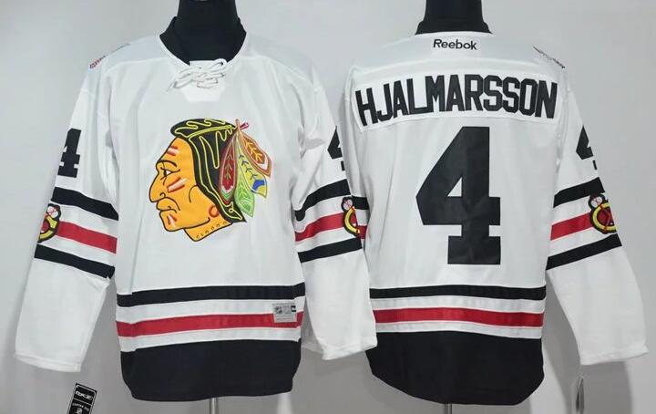 Chicago Blackhawks 4 Nikals Hjalmarsson white men nhl hockey 2017 Winter Classic Jersey