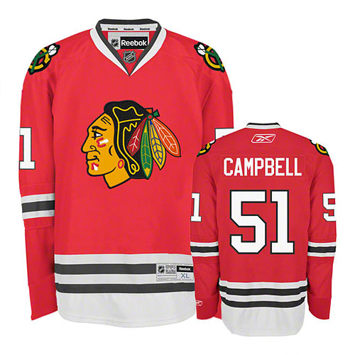 Chicago Blackhawks 51 Brian Campbell Red Jersey
