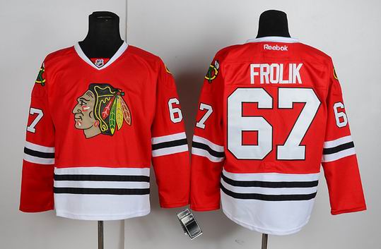 Chicago Blackhawks 67 FROLIK Red NHL Jerseys