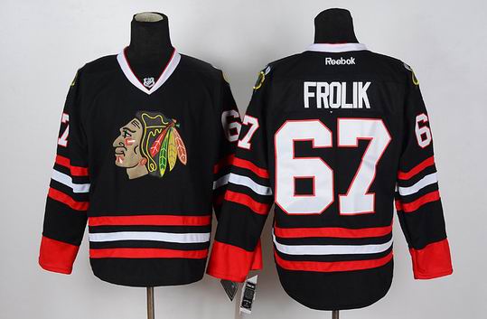 Chicago Blackhawks 67 FROLIK men black nhl Jersey