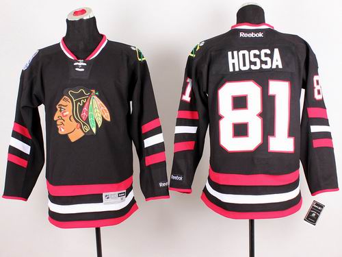 Chicago Blackhawks 81 HOSSA black nhl Jersey Chicago Blackhawks 81 HOSSA black nhl Jersey