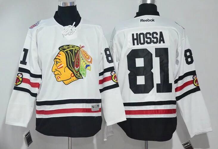 Chicago Blackhawks 81 Marian Hossa white men nhl hockey 2017 Winter Classic Jersey