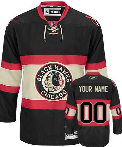 Chicago Blackhawks Black Third Authentic Man Jersey Custom any name number