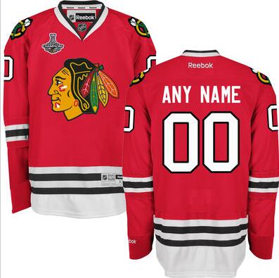 Chicago Blackhawks Red 2015 Stanley Cup Champions NHL Jersey Custom any name number