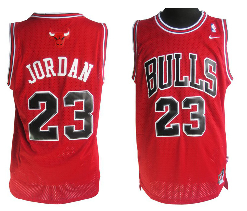 Chicago Bulls #23 Michael Jordan Stitched Red Jersey