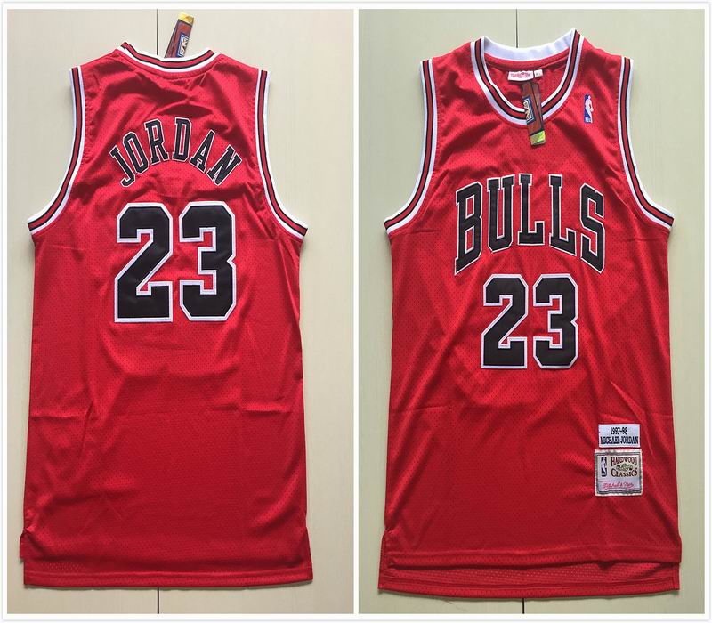 Chicago Bulls #23 Michael Jordan red Throwback nba basketball jersey