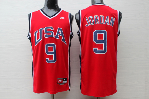 Chicago Bulls  Michael Jordan 9# Red 1984 All Star Nba Jerseys